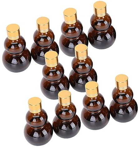 WOONEKY 10pièces Bouteilles Miniatures Gourd Flacons Portables Pour Whisky Et Liquides Design Étanche Et Léger