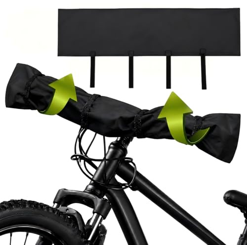 Besudo Handlebar Cover Ebike Transport Protection - 2 Packs - Handlebar Protective Cover Handlebar Hood Handlebar Cover for Bicycle - Bicycle Cover for Rear Rack Handlebar Rain Protection