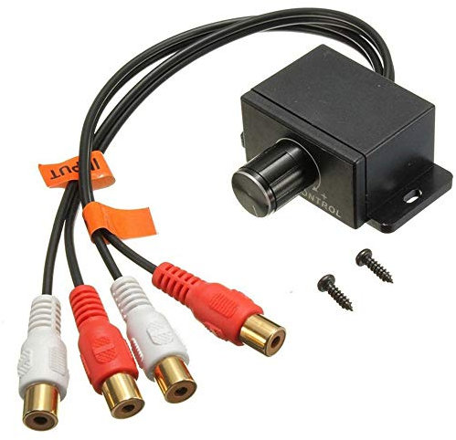 Akozon Auto-Verstärker, Lautstärkeregler, Potentiometer, Weiblicher Eingang, Ausgang, Männlich, Weiblich, Auto-Potentiometer, Anwendbar auf die Meisten Autoradios mit 12 V