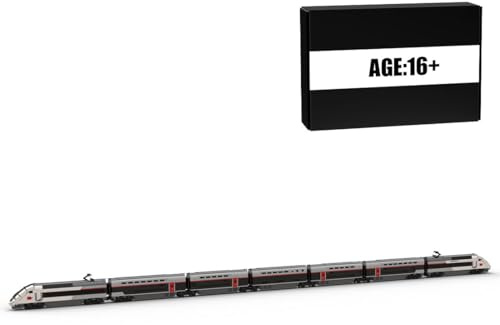 BlocteckToy MOC Klemmbausteine Technik Zug Set, 5827 Teile Französisch Duplex Zug Modell Montage Bauspielzeug, Geschenk für Erwachsene und Jungen, MOC-140464