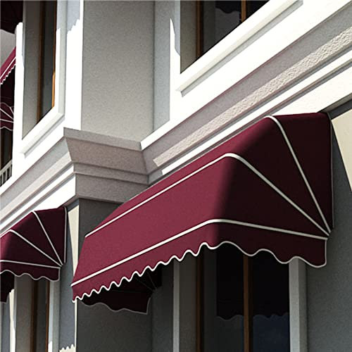 Ausziehbare Balkonmarkise mit Handkurbel, höhenverstellbar, UV-beständig, wasserdicht, Aluminiumlegierung, Klemmfreie Installation für Terrasse oder Balkon (200 Zeichen)