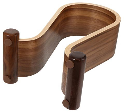 Gadpiparty Kopfhörerständer Holz U-förmig Walnussholz Headset Aufhänger Desktop Halter Kompatibel Mit over Ear Kopfhörern Schreibtisch Organizer