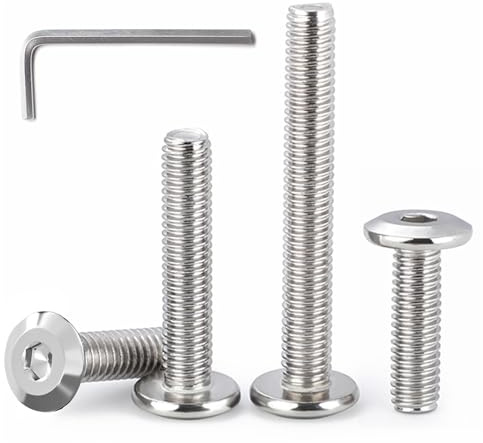 HAISHANG 20 Stück Flachkopfschrauben M6x30mm Schrauben Edelstahl A2 V2A 304 | Edelstahlschrauben,Innensechskant Antrieb,Vollgewinde Maschinenschrauben mit Innensechskantschlüssel für Möbel,Geräte