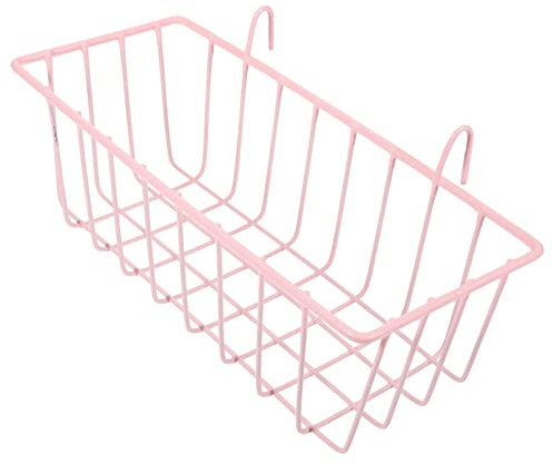 EXAOMBLE Kaninchen Heuraufe Hasen Frettchen Essen Hey freistehend Tür Kaninchenheuraufe Kleintier Heuraufe Kaninchen-Heufutterautomat aus Gummi Futterstelle für Kaninchen Schmiedeeisen Rosa