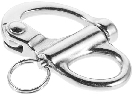 Mipcase Spring Shackle Stainless Steel Clasp for Sailing Gear Boat Hardware Fittings Fixed Snap Shackle