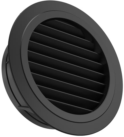 Hon&Guan ø 150mm ABS Rejilla de Ventilación Redonda, Difusor de Ventilacion Baño Techo, Ajustable Difusor de Techo para Aire Acondicionado Conductos, Tubería, Garaje, Pared, Sótano, Chimenea