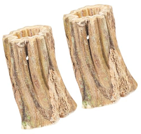 Jouets à mâcher pour lapins : 2 friandises à mâcher en bois, bâtonnets de papaye naturels, fournitures sûres pour animaux de compagnie, accessoire pour ronger | Jouets de polissage des dents
