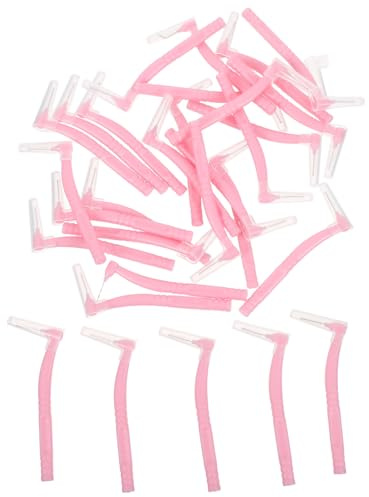 VERDANVERSE 30 St Interdentala Rengöringsverktyg Tandtråd Rengöringsborste Små Interdentalborstar Plackborste Plockar Interproximal Borste Tandpetare Tandtråd Rosa