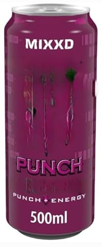 Mixxd Punch Carbonated Energy Drink With A Refreshing Punch Taste 500ml (Pack of 24) Energize Mind and Body, Fuel Your Passion, and Find Your Power