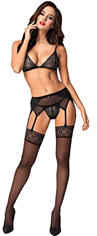 Obsessive Shibu Bra, Thong & Garter Belt