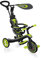 GLOBBER Explorer Trike 4in1 in Lime Grün – Dreirad, Laufrad und Kinderwagen in 10/8,5 Zoll – TPR-Sitz – höhenverstellbares Kinderfahrzeug
