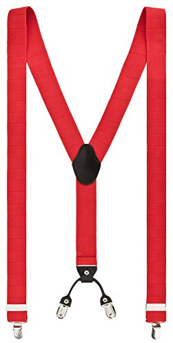 VINTAGE BASICS Hosenträger Herren - Elastisch und Verstellbar - 3,5cm Breite - Y-Form mit extra starken Metall Clips