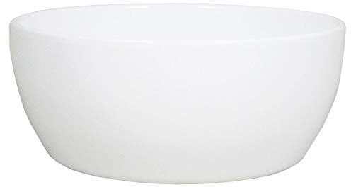 INNA-Glas Keramik Blumenschale, Ø24,5cm, 9,5cm, weiß | Pflanzschale/Übertopf Schale