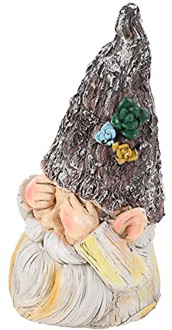 Happyyami Gartenzwergstatue Aus Harz Langlebig Und Sicher Als Garten-harzstatue Oder Wohnschmuck Fein Verarbeitet Speziell Und Einzigartig Für Drinnen Und Draußen Als Dekorative Zwerg Statue