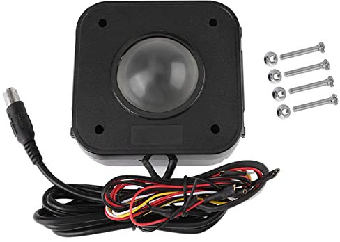 WANGCL 4.5cm Round LED Trackball Mouse PS/2 PCB Connector, Wired USB Trackball for Arcade