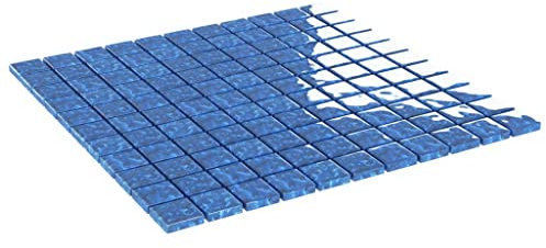 vidaXL Mosaikfliesen 11 Stk. Blau 30x30 cm Glas