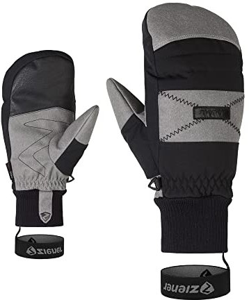 Ziener Herren GENDON Ski-Fäustling/Wintersport | atmungsaktiv, wasserdicht, trendig, Black, 9,5