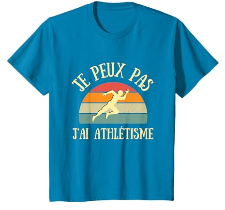 Je peux pas j’ai athlétisme vintage humour athlète cadeau T-Shirt