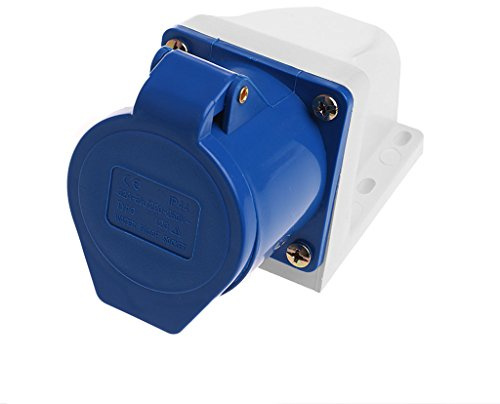 Max-Tonsen Prise Industrielle 32 ampères 3 Broches 220V-250Volt étanche IP44 étanche 2P + E 32A