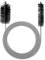 Brosse de Nettoyage Flexible à Double tête, Brosse de Nettoyage Souple Multifonction en Acier Inoxydable pour tuyaux d'alimentation avec Trou de Drainage étroit(Noir)
