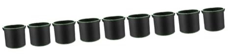 POPETPOP 9 STK Tasche Wachsen Langlebiges Pflanzgefäß Pflanztaschen Für Den Garten Pflanztasche Für Kartoffeln Pflanzbeutel Aus Stoff Pflanztöpfe Schwarzer Blumentopf Gemüse Vlies Handlich