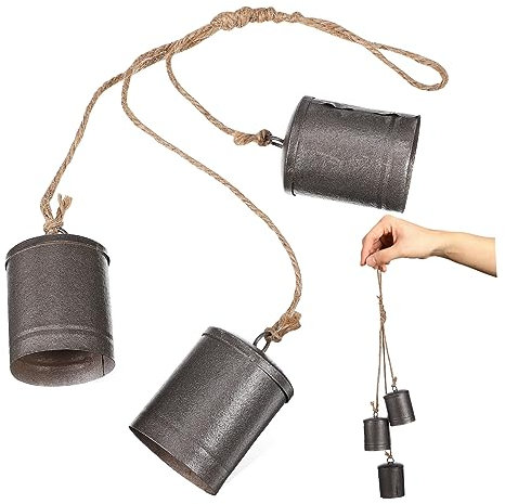 LABRIMP 1 Satz Kuhglocken Weihnachtsdekor Metallglocken Dekoration Hängedekor Für Fenster Bäume Vintage-weihnachtsdekor Weihnachtsbaum-anhänger