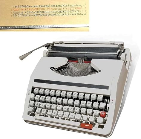 Tragbare Retro-handschreibmaschine, 1980 Klassische Nostalgie, Traditionelle Altmodische Mechanische Schreibmaschine, Englische Schreibmaschine, Normale Gebrauchs-Vintage-Schreibmas(Color:70%-80% new)
