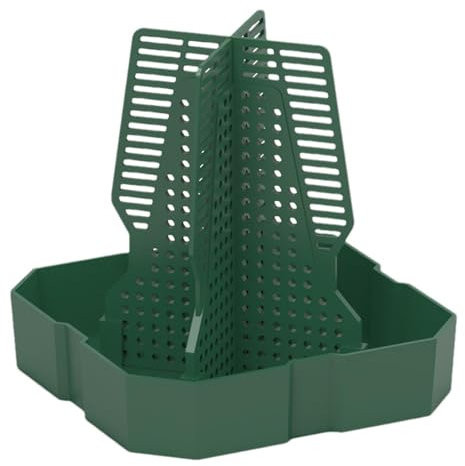 Nuyhgtr Chameleon Feeder Dish, Live Worm Organizer, Superworm Feeder Dish, Anti-Escape Feeder, 11.2x11.2x12 cm, / 4.41x4.41x4.72in, Professional Reptile Feeding Accessories for Prey to Climb Move