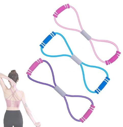 3 Stück Saludea Resistance Band, Widerstandsband, Armtrainer Resistance Bands, Schulterübungen Stretchbänder, Widerstandsbänder Muskeltraining Extender, Fitnessbänder für Gymnastik Yoga Pilates