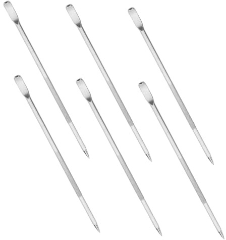 ULTECHNOVO Accessori per Cappuccino e Schiuma di Latte Set 6 Penne in Acciaio Inossidabile per Latte Art Ago per Decorare caffè Leggero e Creativo