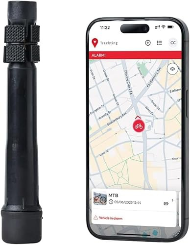 Trackting Bike T9 – Anti-Theft Gps Device for Mountainbike Mtb & E-Bikes with Built-In Sim (4g/2g) Subscription Required | Bike Gps Tracker | Theft Alert Call, Live Tracking, Long Battery Life