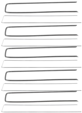 TOYZFRIENDY Piquets de Fixation de U pour Jardin et Pelouse, Lot de 30 Pièces, Acier Galvanisé Thermolaqué, Fixation Stable pour Gazon Synthétique et Toile Anti-Mauvaises Herbes