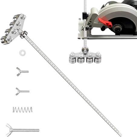 Calibradores De Posicionamiento | Guia De Medicion De Precision Para Carril - Calibres De Posicionamiento Para Circular Manual | Para Carpinteria Y Fabricacion De Muebles En Madera