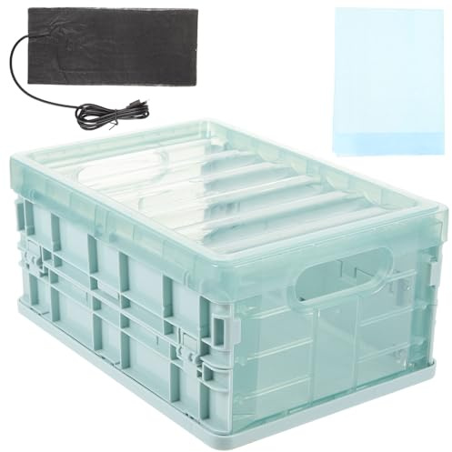 FRCOLOR Boîte D'incubation et Espace Spacieux en Plastique avec Coussin Chauffant USB pour Observation des Jeunes Oiseaux pour Perroquets et Animaux de Compagnie