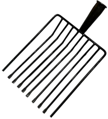 Sdlnklm Cabezal de Repuesto para Horca, Herramienta de Jardinería para La Recolección de Hojas, 10 Dientes