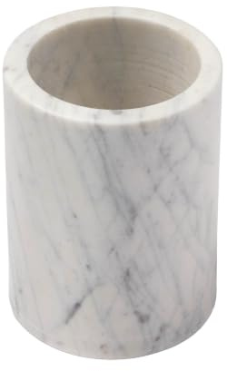 apollo THE HOUSEWARES BRAND Marble Wine Cooler, Keep Champagne Cool | for Celebrations, Weddings or Valentine's Day, Natural Stone Drinkware Bottle or Beverages Holder and Chiller, 17x11cm White