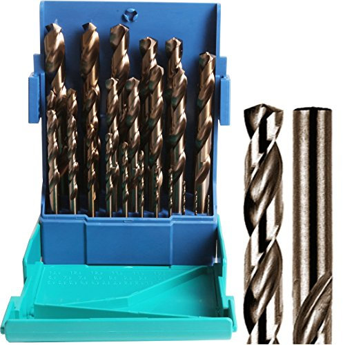 25Pc Professional Heller Hss-Co Cobalt Metal Drill Bit Set (1mm - 13mm)