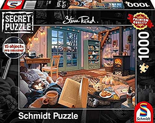 Schmidt Spiele 59655 Im Ferienhaus, 1000 Teile Secret Puzzle