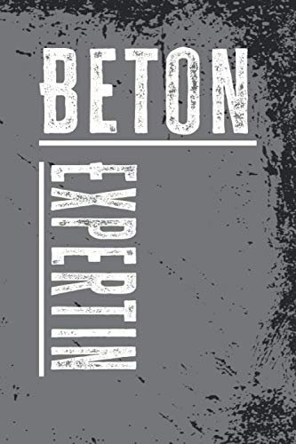 Beton Expertin: Betonieren Notizbuch I Liniertes Notizbuch für Betoniererinnen aus Leidenschaft I 120 linierte Seiten, um Ideen und Gedanken festzuhalten I ca.DIN A5 I Geschenk für Betonfans