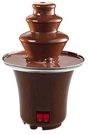 NEWFEIBIN Fondue De Chocolate Acero Inoxidable Fuente De Chocolate Cascada con 2 Ajustes De Potencia para Fiesta Infantil