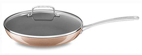 KitchenAid KitchenAid KC3H112KLTZ Poêle à frire antiadhésive anodisée dure avec couvercle 30,5 cm