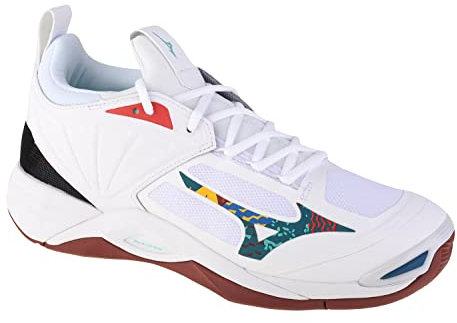 Mizuno Herren Volleyball Shoes, White, 45 EU