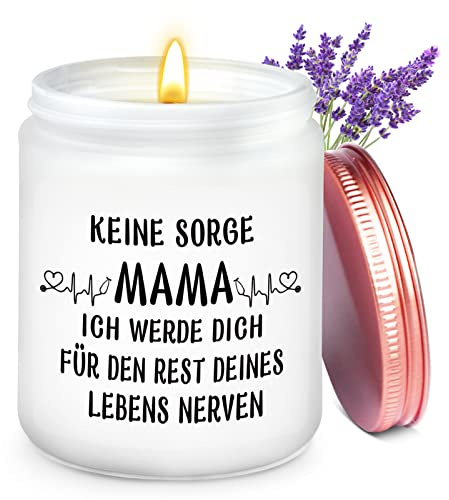 Weihnachtsgeschenke für Mama, Geschenke für Mama Duftkerzen, Geburtstagsgeschenk für Mama, Lustige Mama Geschenk, Mutter Geschenk zum Muttertag Geburtstag Weihnachten (Lavendel)