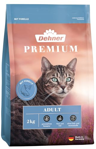 Dehner Comida para Gatos Adultos, Trucha, 2 kg