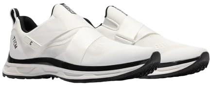 TIEM Men's Slipstream Cycling Shoe White/Black 10.5 M