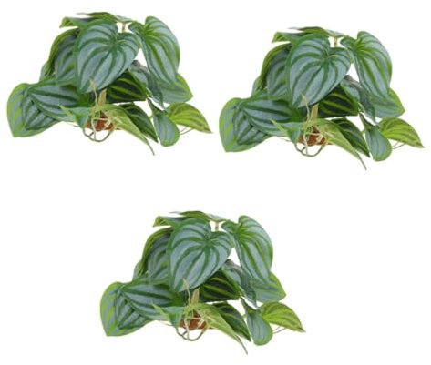 Supvox 3st Klettern Haustierbox Landschaftsbau Reptilien-terrarienpflanze Kleines Terrarium Künstliche Pflanze Terrarienlandschaft Dekorationen Für Aquarien Künstliches Grün Harz