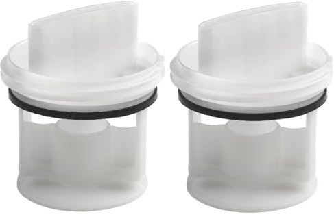 GisWell 2 stycken tvättmaskin-luddfilter luddsil tvättmaskin reservdel sil luddsil filtersil insats för tvätttorktumlare för Bosch tvättmaskin