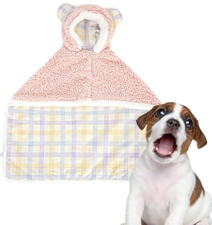 laxreheye Umhang für Haustiere, Hundedecke | Winterdecke für Hunde mit Hut | Bequeme Umhangdecke für Hunde und Katzen, Hutdecke