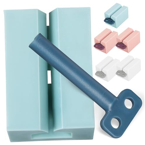 Veemoon 6 Pcs Toothpaste Squeezer Rolling Tube Dispenser with Handles for Bathroom Use Multi-Purpose Cream and Ointment Saver Reusable PP Plastic Space-Saving Design