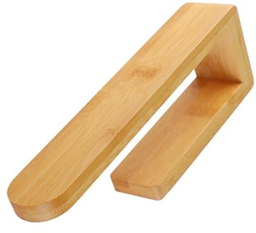 Maxtonser 1 pezzo di bambù facile da usare supporto per asciugamani adesivo da parete senza danni Bagno Storage per asciugamani accappatoi